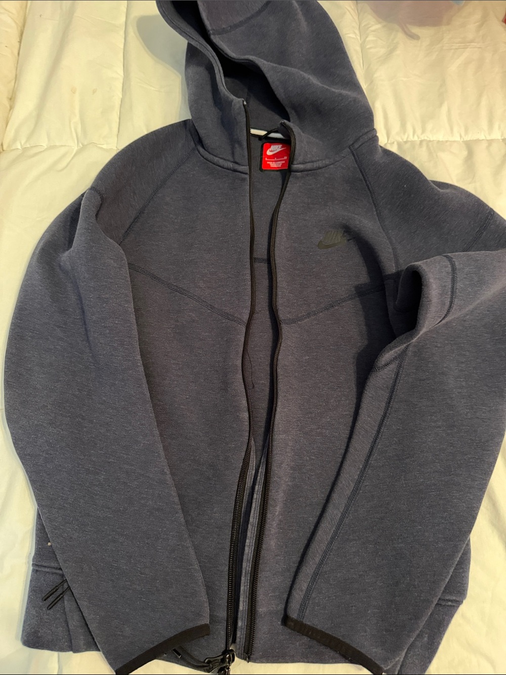 Nike Men's Charcoal Full-Zip Hooded Jacket